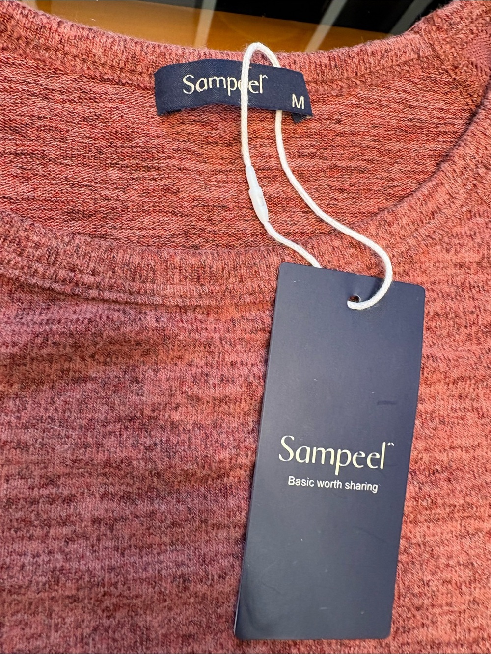 🆕🎉NWT Women's Scoop Neck Rib-Sleeve Sweater - Dusty Rose - Picture 7 of 10